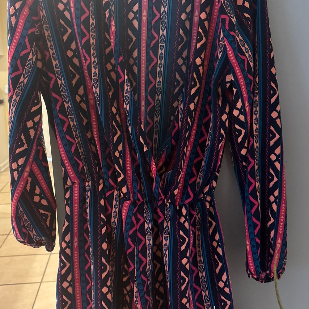 Colorful Geometric Patterned Dress - Picture 2 of 2